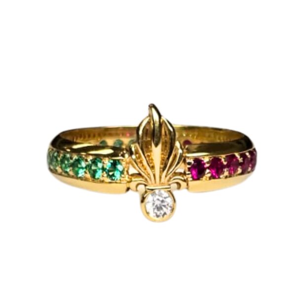 Foreign Legion Flame ring by MM Arte Jewellery