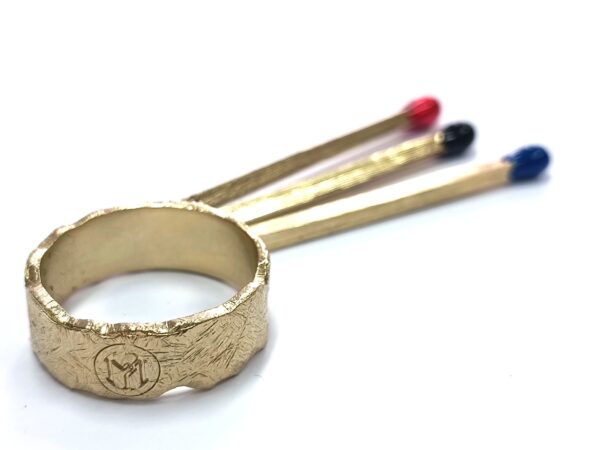 Gold-plated ring Three matches by Marek Piekarczyk - Image 3