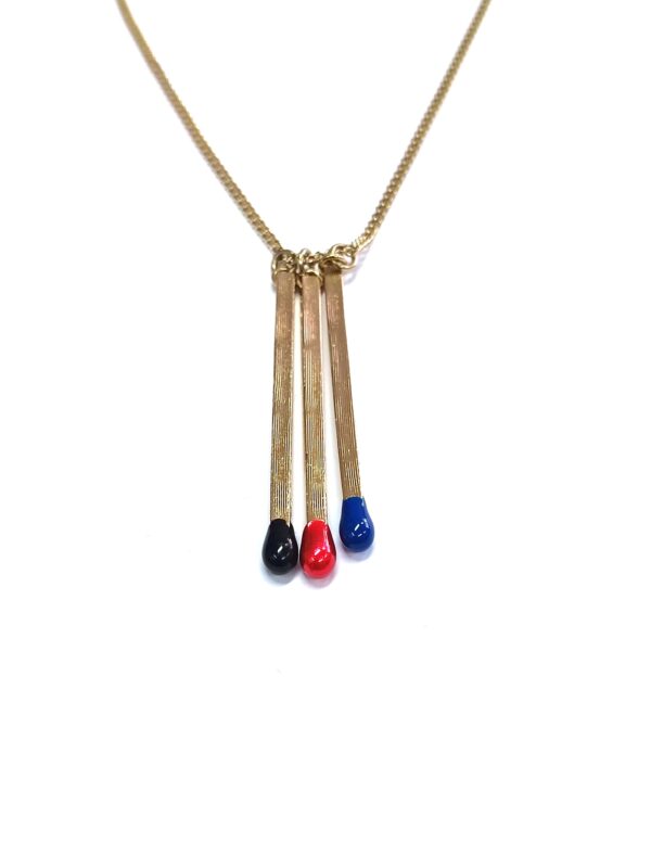 Gold-plated necklace Three matches by Marek Piekarczyk - Image 2